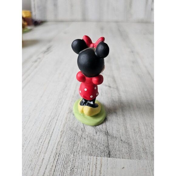 Porcelain Minnie mouse figurine polka dot dress Disney vintage - Picture 4 of 7